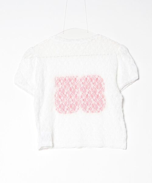 Vipoa(ヴィポア)の「レースナンバリングTEE(Tシャツ/カットソー・レディース・グレー/ブラック/ピンク/ホワイト・FREE)」の17枚目の写真