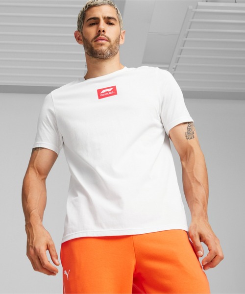 PUMA(プーマ)の「PUMA プーマ メンズ F1 ESS ロゴ 半袖 Tシャツ +(Tシャツ/カットソー・メンズ・ブラック/ホワイト・SMALL/X-LARGE/MEDIUM/LARGE/X-SMALL)」の1枚目の写真