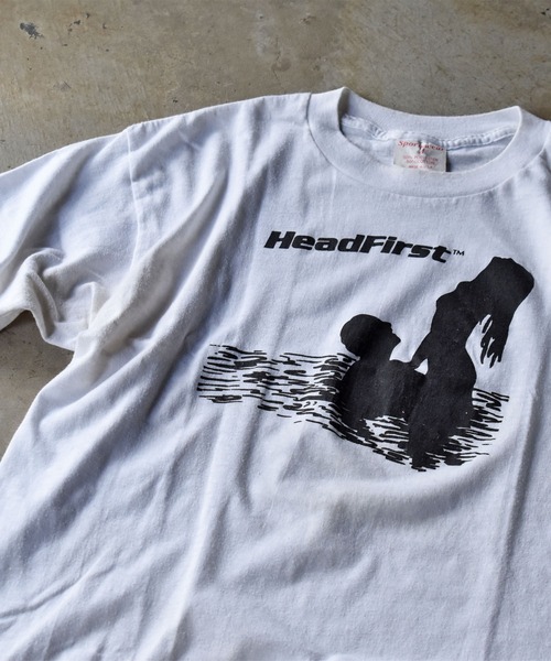 【ヴィンテージ古着】80’s HeadFirst プリントTシャツ（Tシャツ/カットソー）｜VINTAGE（ヴィンテージ）