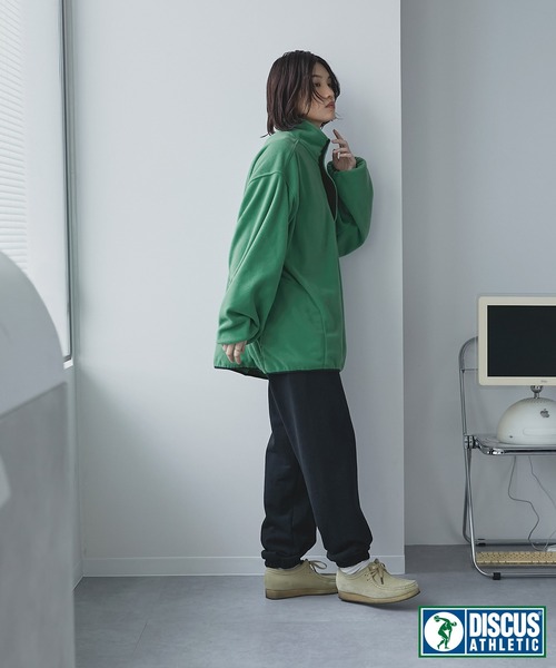 DISCUS ATHLETIC/ディスカス アスレチック 配色パイピングハーフ