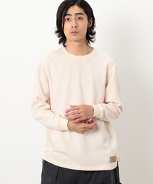 裏起毛ワッフル長袖Tシャツ