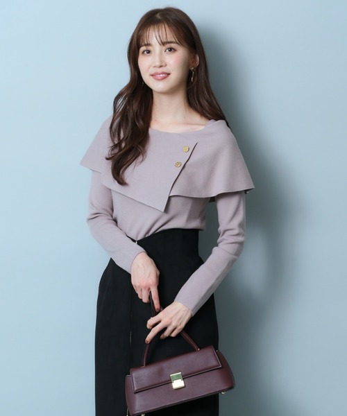 新品✨JUSGLITTY✨ノースリクルーニット✨これからの季節に便利
