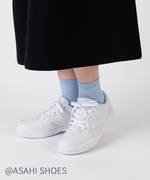 ASAHI SHOES（アサヒシューズ）の「WIMBLEDON/ウィンブルドン スニーカー(W/B 050)（スニーカー・メンズ・ホワイト×ホワイト/ホワイト×ブラック/ブラック・21.0cm/22.0cm/22.5cm/23.0cm/23.5cm/24.0cm/24.5cm/25.0cm/25.5cm/26.0cm/26.5cm/27.0cm/28.0cm/21.5cm）」の2枚目の写真