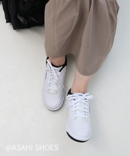 ASAHI SHOES（アサヒシューズ）の「WIMBLEDON/ウィンブルドン スニーカー(W/B 050)（スニーカー・メンズ・ホワイト×ホワイト/ホワイト×ブラック/ブラック・21.0cm/22.0cm/22.5cm/23.0cm/23.5cm/24.0cm/24.5cm/25.0cm/25.5cm/26.0cm/26.5cm/27.0cm/28.0cm/21.5cm）」の16枚目の写真