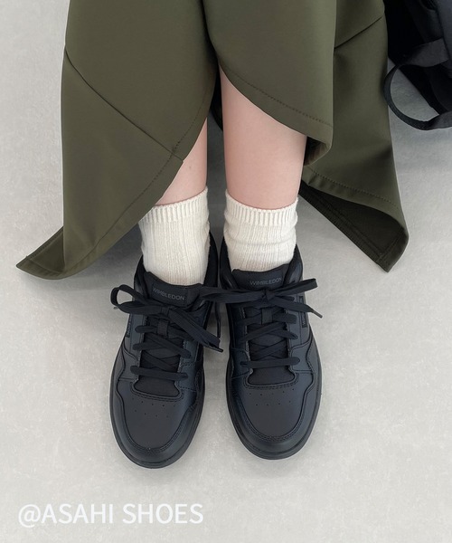 ASAHI SHOES（アサヒシューズ）の「WIMBLEDON/ウィンブルドン スニーカー(W/B 050)（スニーカー・メンズ・ホワイト×ホワイト/ホワイト×ブラック/ブラック・21.0cm/22.0cm/22.5cm/23.0cm/23.5cm/24.0cm/24.5cm/25.0cm/25.5cm/26.0cm/26.5cm/27.0cm/28.0cm/21.5cm）」の19枚目の写真