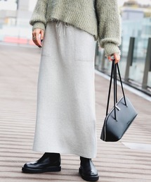 BEAMS HEART | スウェットライク ニットスカート(スカート)