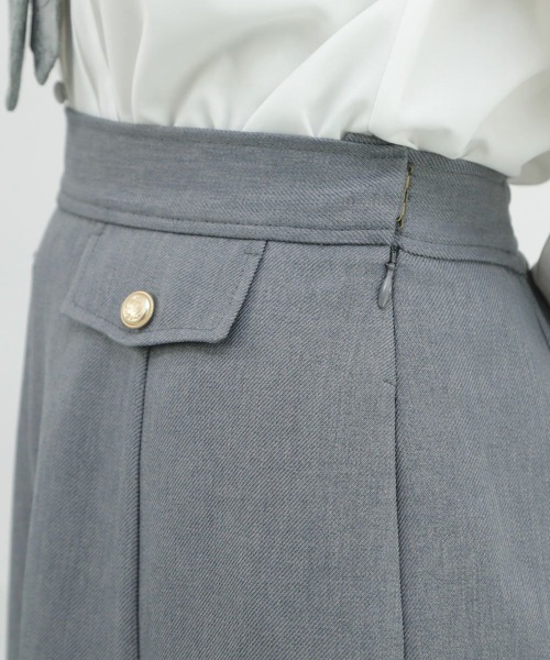 F i.n.t（フィント）の「【セットアップ対応】フラップデザインナローフレアースカート/fint（スカート・レディース・ピンクベージュ/グレー・FREE）」の10枚目の写真