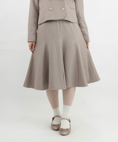 F i.n.t（フィント）の「【セットアップ対応】フラップデザインナローフレアースカート/fint（スカート・レディース・ピンクベージュ/グレー・FREE）」の15枚目の写真