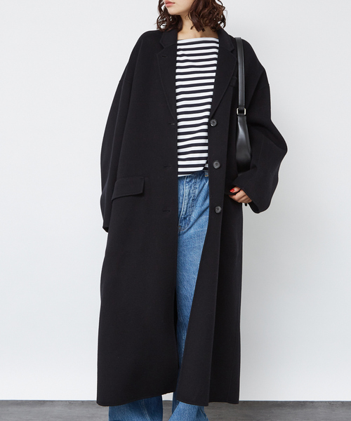 Rouge vif(ルージュヴィフ)の「ウールカシミヤリバーロングコート(チェスターコート・レディース・ブラック・フリー)」の11枚目の写真