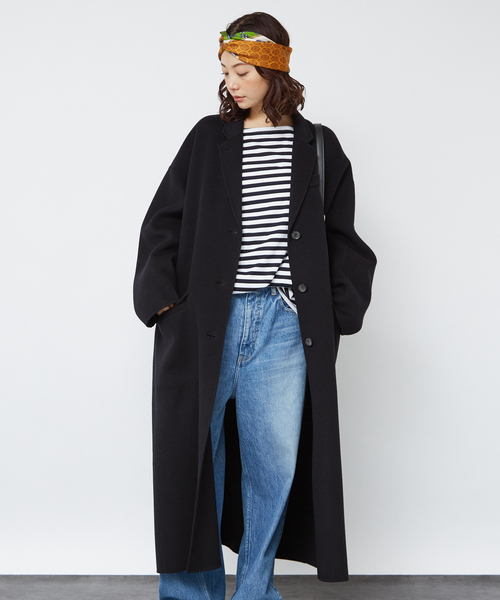 Rouge vif(ルージュヴィフ)の「ウールカシミヤリバーロングコート(チェスターコート・レディース・ブラック・フリー)」の13枚目の写真