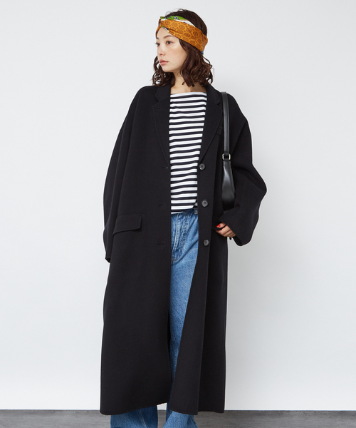 Rouge vif(ルージュヴィフ)の「ウールカシミヤリバーロングコート(チェスターコート・レディース・ブラック・フリー)」の14枚目の写真