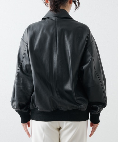 Whim Gazette（ウィムガゼット）の「【GEMINI】レザーブルゾン