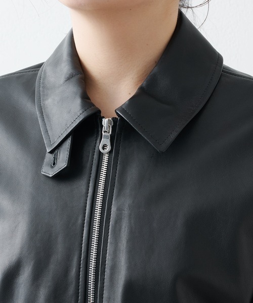 Whim Gazette（ウィムガゼット）の「【GEMINI】レザーブルゾン