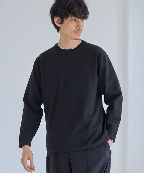 RONEL(ロネル)の「ライトウェイトクルーネックニット(ニット/セーター・メンズ・ブラック/オリーブ/ダークブラウン・M/L/S)」の2枚目の写真