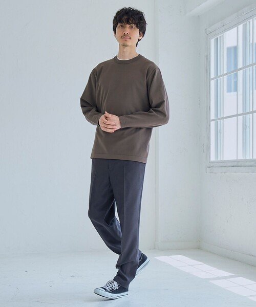 RONEL(ロネル)の「ライトウェイトクルーネックニット(ニット/セーター・メンズ・ブラック/オリーブ/ダークブラウン・M/L/S)」の21枚目の写真