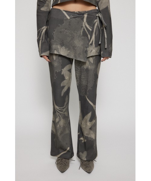 LAGUA GEM（ラグアジェム）の「BOLD GRAPHIC パンツ（スウェットパンツ・レディース・チャコールグレー/ブラウン・SMALL/MEDIUM）」の20枚目の写真