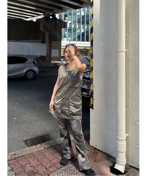 LAGUA GEM（ラグアジェム）の「BOLD GRAPHIC パンツ（スウェットパンツ・レディース・チャコールグレー/ブラウン・SMALL/MEDIUM）」の11枚目の写真