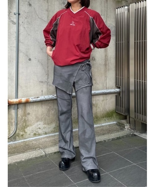 LAGUA GEM（ラグアジェム）の「BOLD GRAPHIC パンツ（スウェットパンツ・レディース・チャコールグレー/ブラウン・SMALL/MEDIUM）」の18枚目の写真