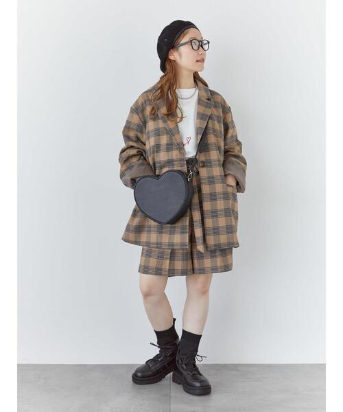 ehka sopo（エヘカソポ）の「ハート型ミニショルダーバッグ（ハンドバッグ・レディース・シルバー/キナリ/ブラック・F）」の16枚目の写真