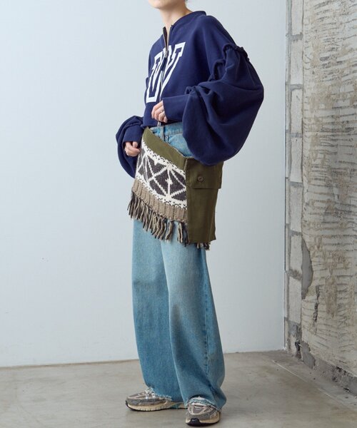 etsinta エシンタ リメイクフィッシングジャンスカ カーキ 全骨格対象