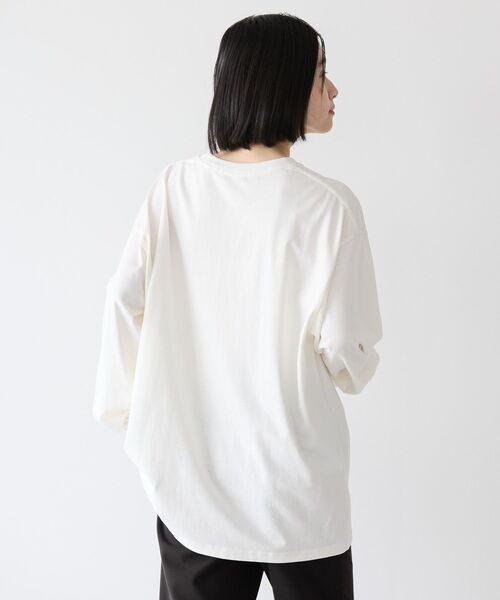AMERICAN HOLIC(アメリカンホリック)の「CANVASロゴカットプルオーバー(Tシャツ/カットソー・レディース・オフホワイト/ブラック・M/L)」の5枚目の写真