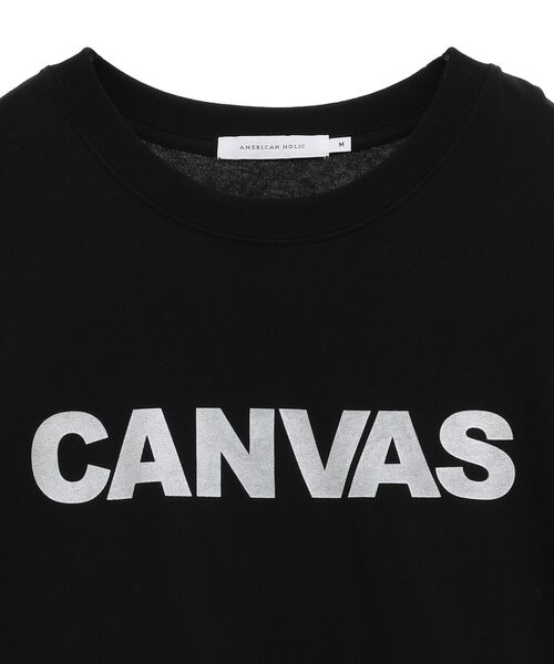 AMERICAN HOLIC(アメリカンホリック)の「CANVASロゴカットプルオーバー(Tシャツ/カットソー・レディース・オフホワイト/ブラック・M/L)」の15枚目の写真