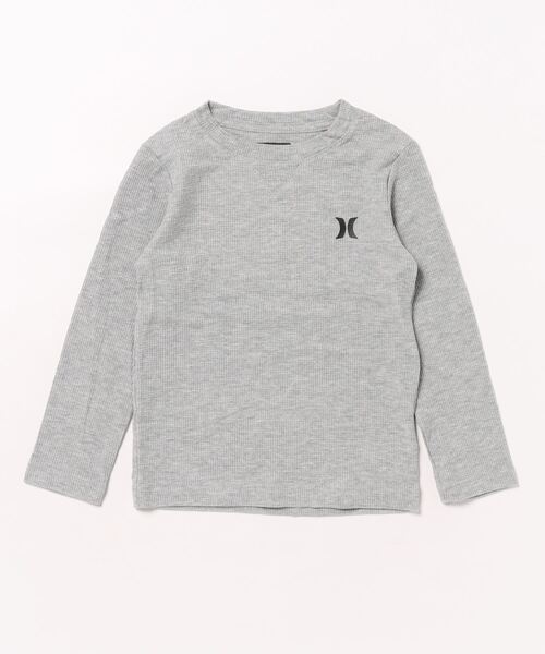Hurley （ハーレー）の「Hurley/ハーレー BOYS HRLB THERMAL CREW LONGSLEEB TEE　ボーイズ　サーマル　クルー　ロングスリーブ　ティー キッズ 886631（シャツ/ブラウス・キッズ・グレー/ブラック・100cm/105cm/110cm）」の2枚目の写真