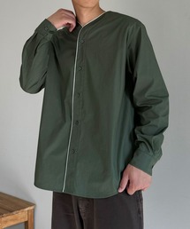 ベースボールシャツ」に該当するグリーン・カーキ/緑色系の