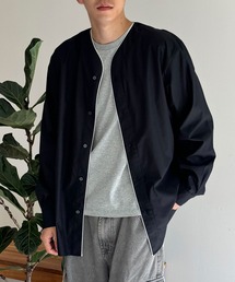 【ZOZO限定】パイピングベースボールシャツ