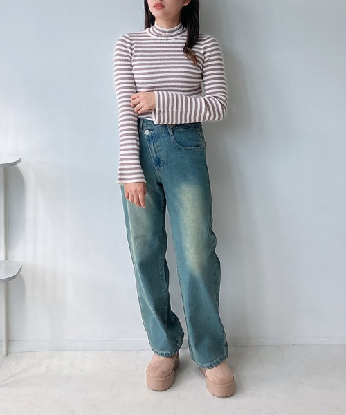 AS KNOW AS plus（アズノゥアズプラス）の「◇フレアスリーブ ハイネックリブニットプルオーバー（ニット/セーター・レディース・ブラウン系その他/ブラック/アイボリー/シルバー系/ピンク系/ブラック系その他/ボルドー・FREE）」の18枚目の写真