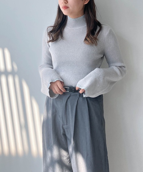 Resurrection フレアスリーブレス　ハイネックシャツ Resurrection WOMEN フレアスリーブレスハイネックシャツ