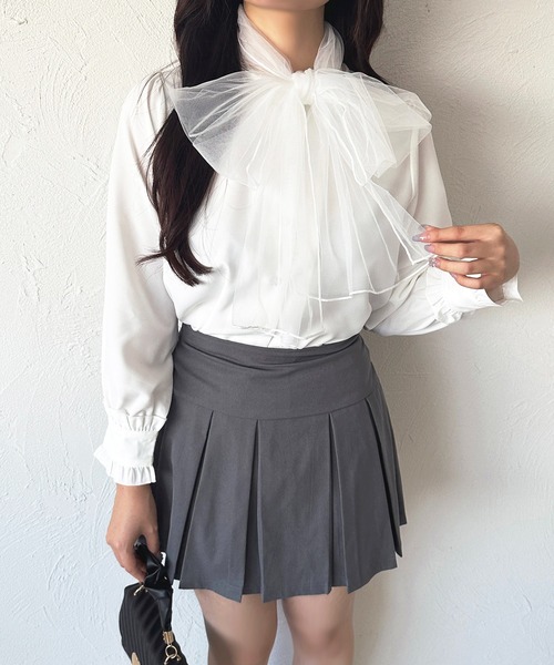 セール】チュールボウタイブラウス【ZOZOTOWN限定アイテム】（シャツ