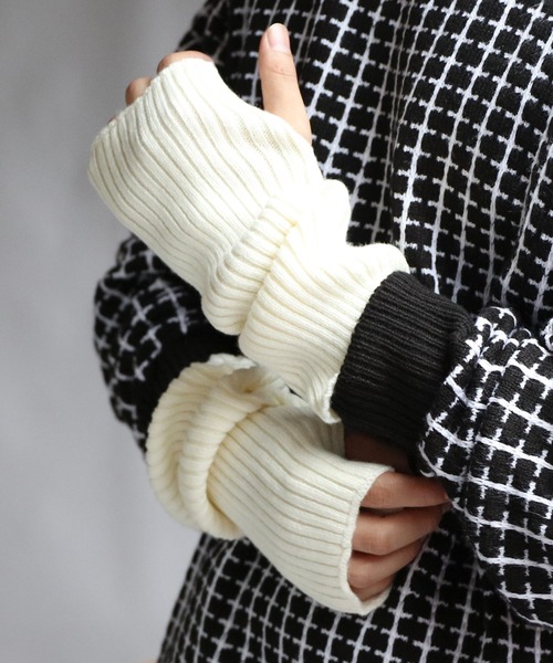 ８(eight)（エイト）の「カシミヤタッチアームカバー（アームカバー・メンズ・ネイビー/ベージュ/杢グレー/ワイン/グレー系その他/ブラック/ホワイト/ブルー系その他・FREE）」の9枚目の写真