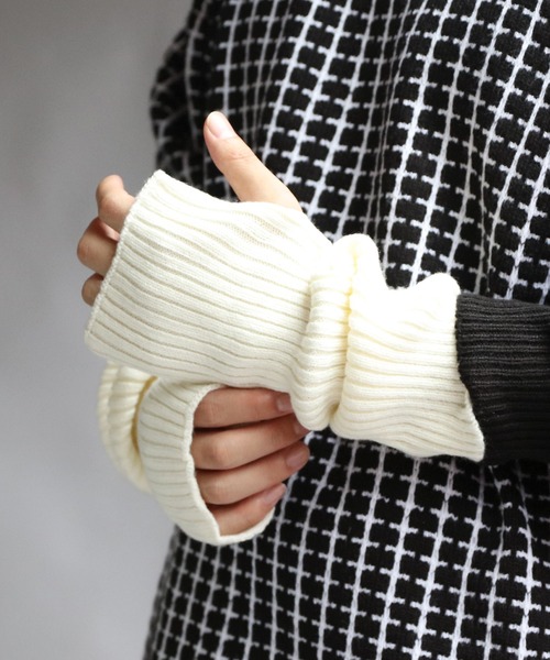 ８(eight)（エイト）の「カシミヤタッチアームカバー（アームカバー・メンズ・ネイビー/ベージュ/杢グレー/ワイン/グレー系その他/ブラック/ホワイト/ブルー系その他・FREE）」の10枚目の写真