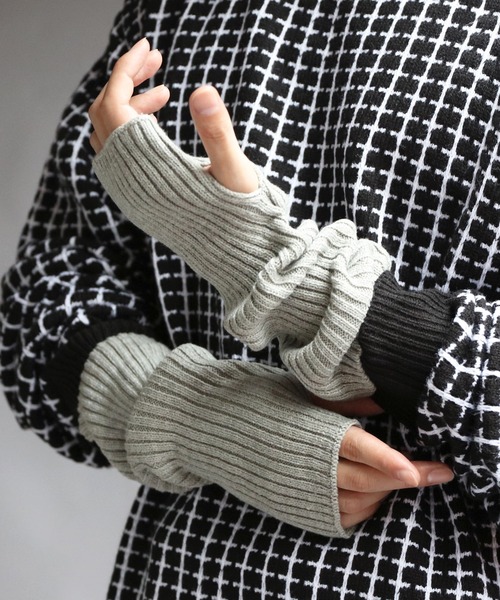 ８(eight)（エイト）の「カシミヤタッチアームカバー（アームカバー・メンズ・ネイビー/ベージュ/杢グレー/ワイン/グレー系その他/ブラック/ホワイト/ブルー系その他・FREE）」の16枚目の写真