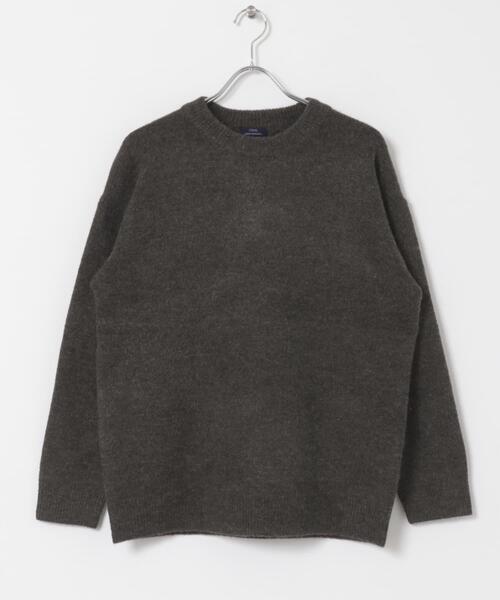 セール】クルーネック メランジニット プルオーバー（ニット/セーター