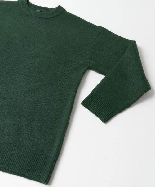 ITEMS URBANRESEARCH（アイテムズ アーバンリサーチ）の「クルーネック メランジニット プルオーバー（ニット/セーター・メンズ・ベージュ/チャコールグレー/グレー/カーキ・LARGE/MEDIUM）」の15枚目の写真