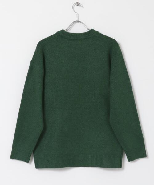 ITEMS URBANRESEARCH（アイテムズ アーバンリサーチ）の「クルーネック メランジニット プルオーバー（ニット/セーター・メンズ・ベージュ/チャコールグレー/グレー/カーキ・LARGE/MEDIUM）」の16枚目の写真