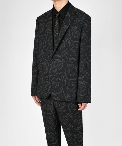 LAD MUSICIAN(ラッドミュージシャン)の「ROSE STANDARD 1B JACKET(テーラードジャケット・メンズ・ブラック×グレー・46/44/42)」の3枚目の写真