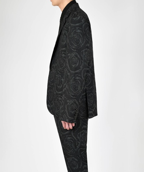 LAD MUSICIAN(ラッドミュージシャン)の「ROSE STANDARD 1B JACKET(テーラードジャケット・メンズ・ブラック×グレー・46/44/42)」の4枚目の写真