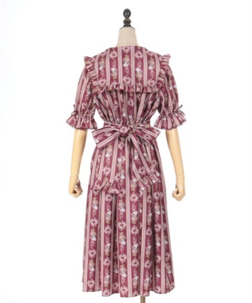 axes femme ＲｏｓｙＢｅａｒ柄ワンピース グリーン Mサイズ 新品 ローズベリーガーデンワンピ | outlet | axes femme online shop