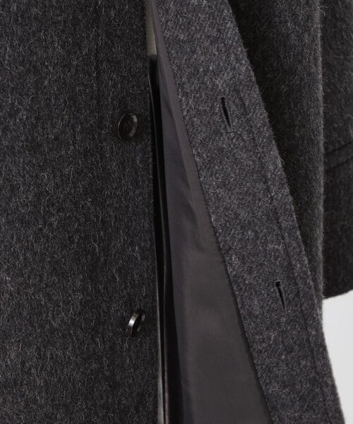 LOVELESS（ラブレス）の「ウールボンディングオーバーコート（チェスターコート・レディース・グリーン/ベージュ系その他/チャコールグレー・34/36）」の16枚目の写真