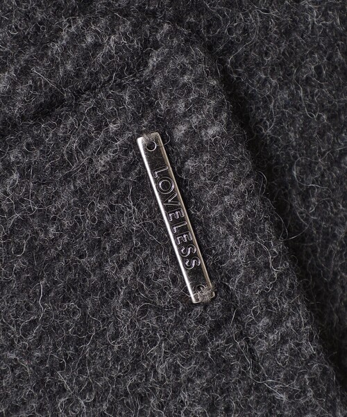 LOVELESS（ラブレス）の「ウールボンディングオーバーコート（チェスターコート・レディース・グリーン/ベージュ系その他/チャコールグレー・34/36）」の19枚目の写真