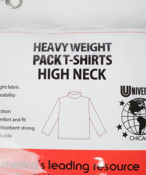 UNIVERSAL OVERALL(ユニバーサルオーバーオール)の「UNIVERSAL OVERALL / WIDE HEAVY 2P PACKS HIGH NECK TEE / UVOP-008(Tシャツ/カットソー・メンズ・ブラック/ホワイト・MEDIUM/LARGE/X-LARGE/SMALL)」の15枚目の写真