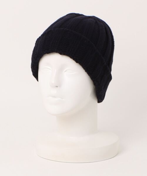 ROBERT MACKIE（ロバートマッキー）の「【MACKIE】リッブニットCAP（ニットキャップ/ビーニー・レディース・ピンク/ネイビー・FREE）」の13枚目の写真