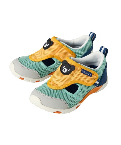 DOUBLE_B（ダブルビー）の「ダブルラッセルキッズシューズ（スニーカー・キッズ・グリーン/マルチ・19cm/18cm/17cm/16cm）」の16枚目の写真