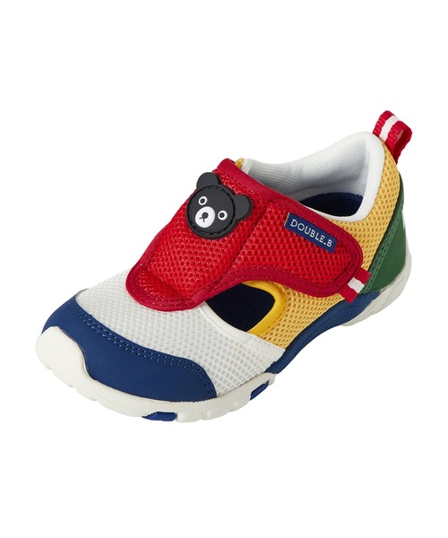 DOUBLE_B（ダブルビー）の「ダブルラッセルキッズシューズ（スニーカー・キッズ・グリーン/マルチ・19cm/18cm/17cm/16cm）」の14枚目の写真