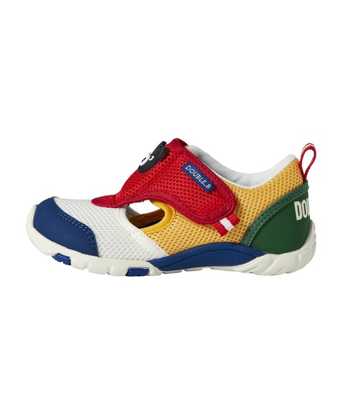 DOUBLE_B（ダブルビー）の「ダブルラッセルキッズシューズ（スニーカー・キッズ・グリーン/マルチ・19cm/18cm/17cm/16cm）」の3枚目の写真