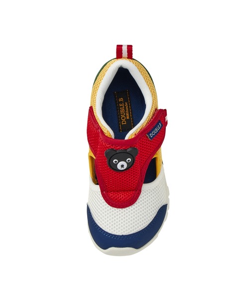 DOUBLE_B（ダブルビー）の「ダブルラッセルキッズシューズ（スニーカー・キッズ・グリーン/マルチ・19cm/18cm/17cm/16cm）」の5枚目の写真