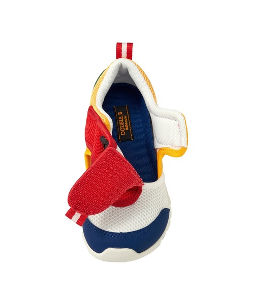 DOUBLE_B（ダブルビー）の「ダブルラッセルキッズシューズ（スニーカー・キッズ・グリーン/マルチ・19cm/18cm/17cm/16cm）」の8枚目の写真